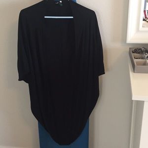 Black cotton sleeves jacket.